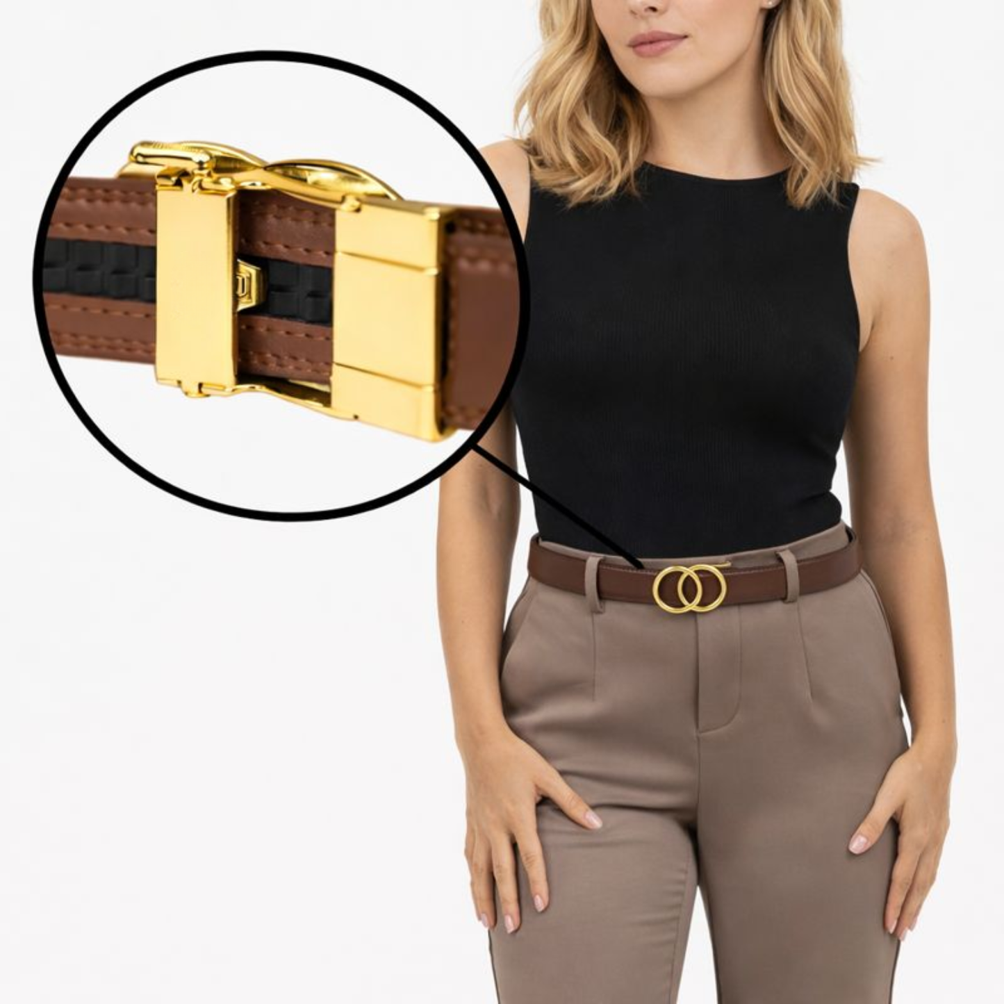 L’Ajustée® – Ceinture Sans Trous à Ajustement Millimétré