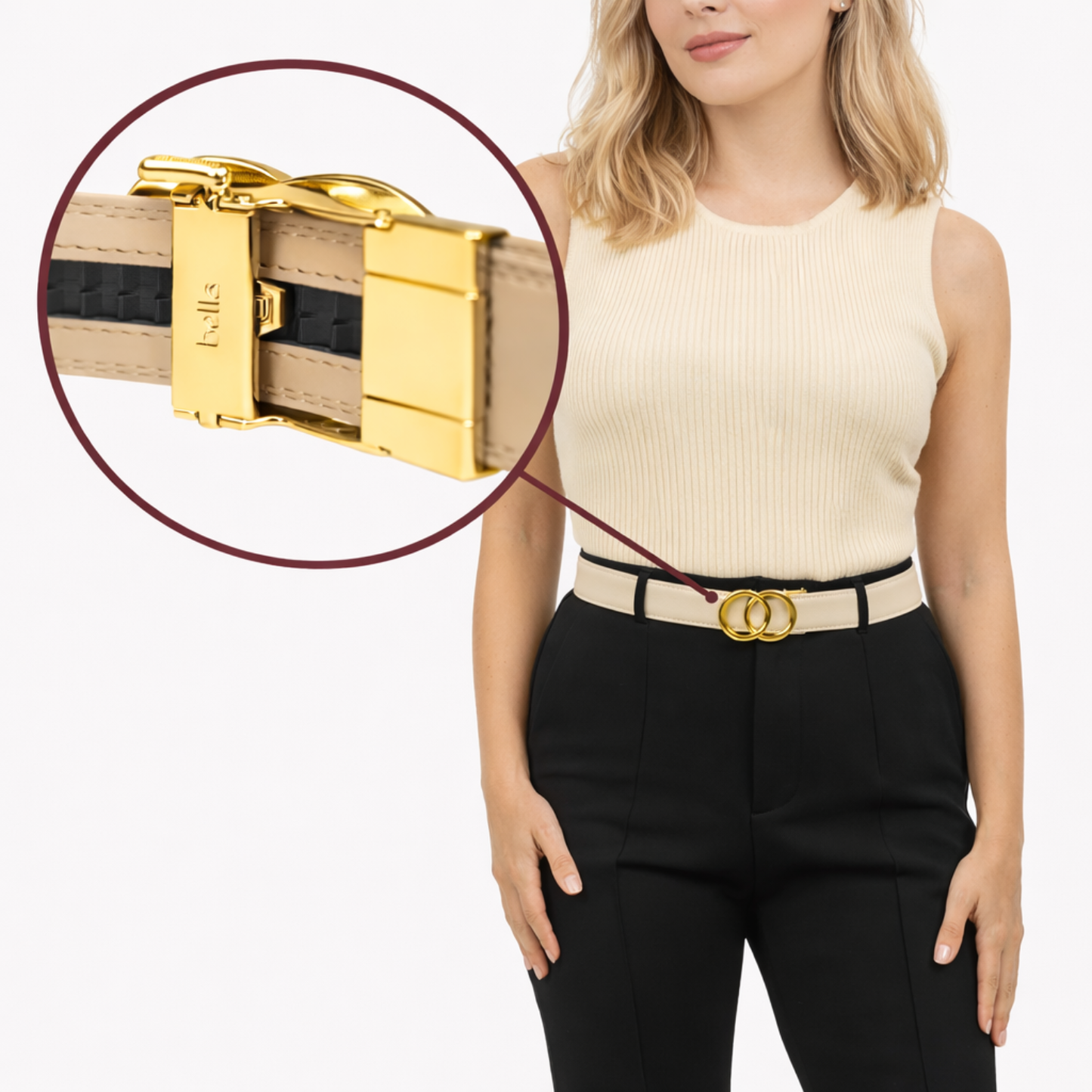 L’Ajustée® – Ceinture Sans Trous à Ajustement Millimétré